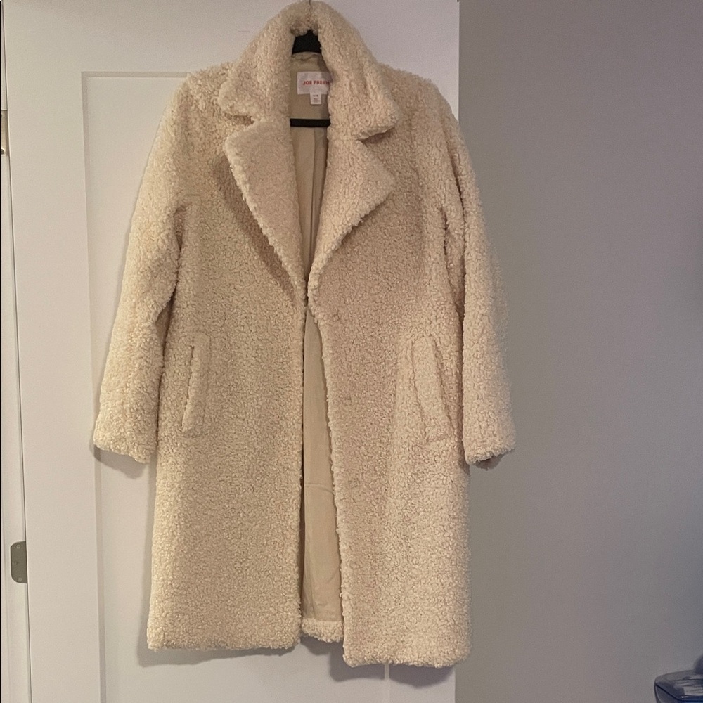 Joe Fresh Women's Beige Teddy Jacket